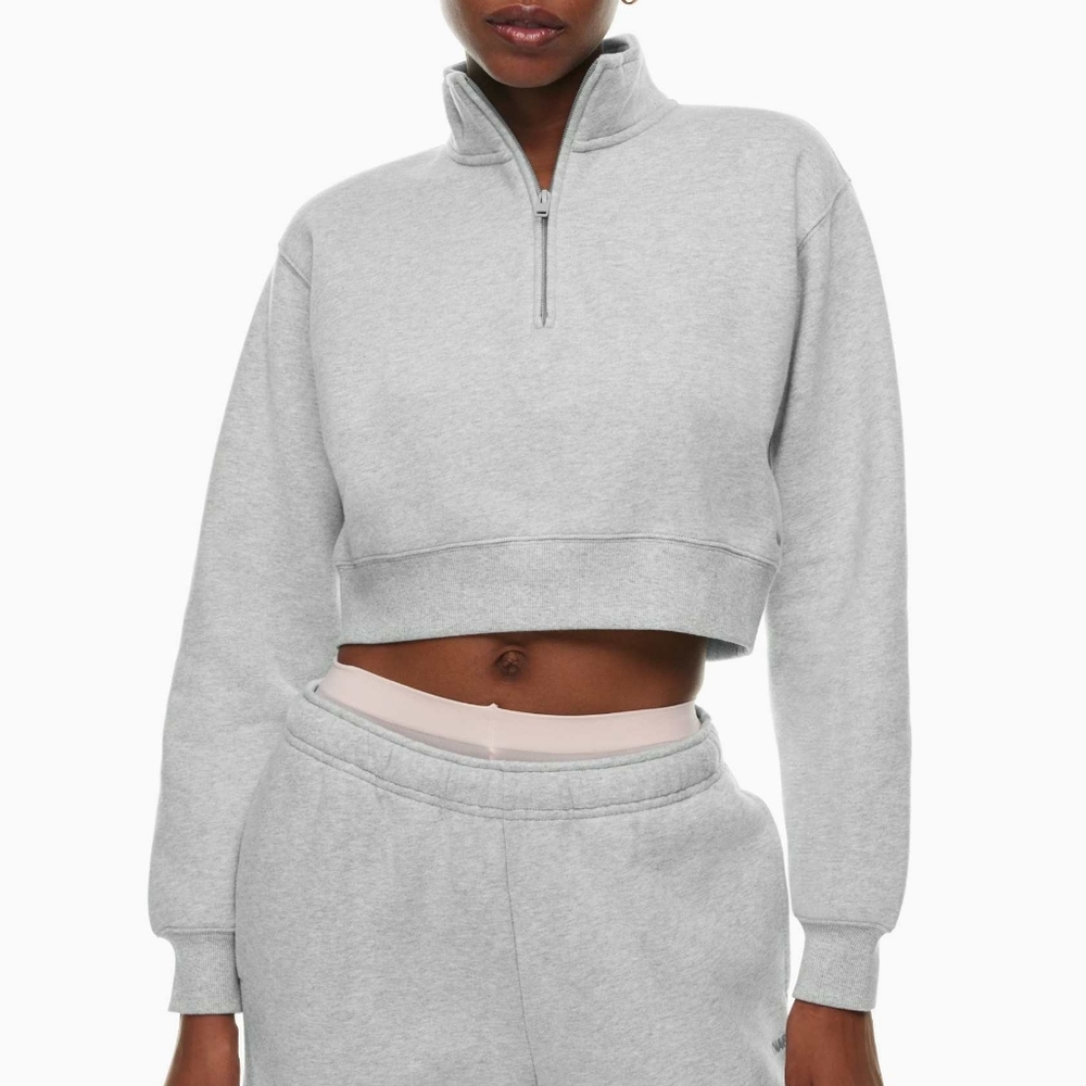 TNA Cozy Fleece Perfect Quarter Zip Sweatshirt